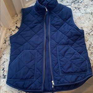 J. Crew Navy Puffer Vest